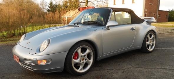 Left hand drive PORSCHE 911 993 993 3.6I CABRIOLET